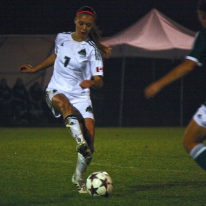 Cascades midfielder Kara Delwo - photo by Victoria Baird