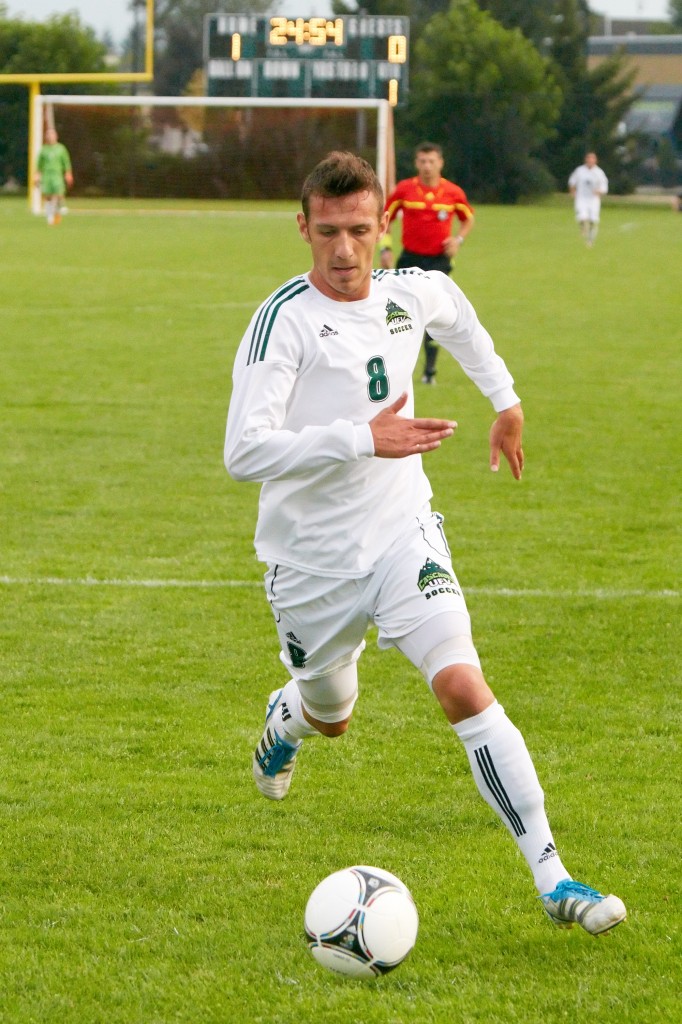 Sasa Plavsic was a dynamic scorer during his days with the UFV Cascades men's soccer team, racking up 20 goals over his three seasons. - Tree Frog Imaging file photo