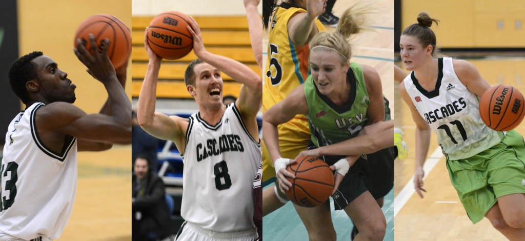 Kadeem Willis, Jasper Moedt, Sarah Wierks and Celeste Dyck (from left) are approaching the end of their fifth and final seasons of eligibility.