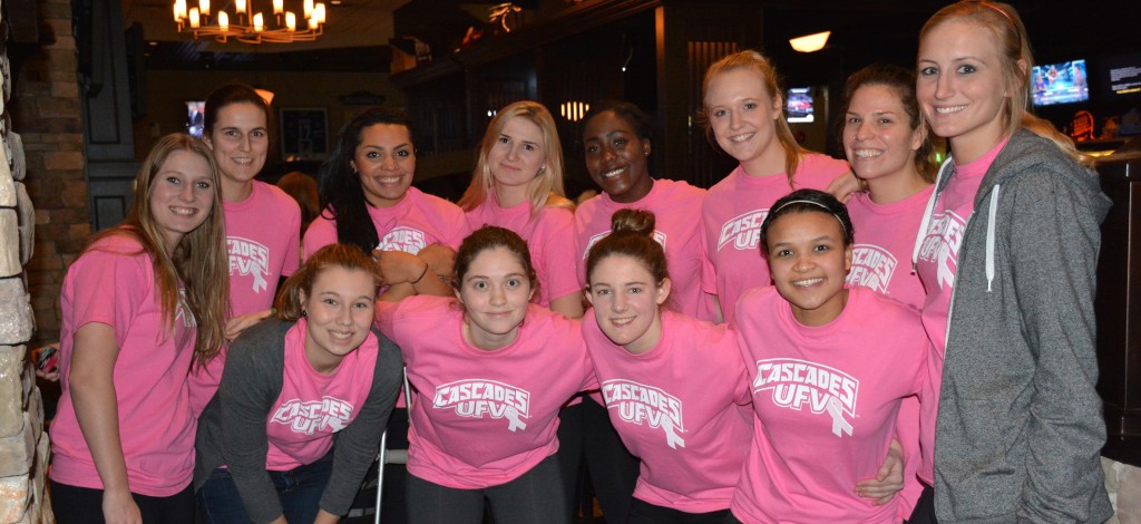 The UFV women's basketball team put together a successful fundraising event for breast cancer research.