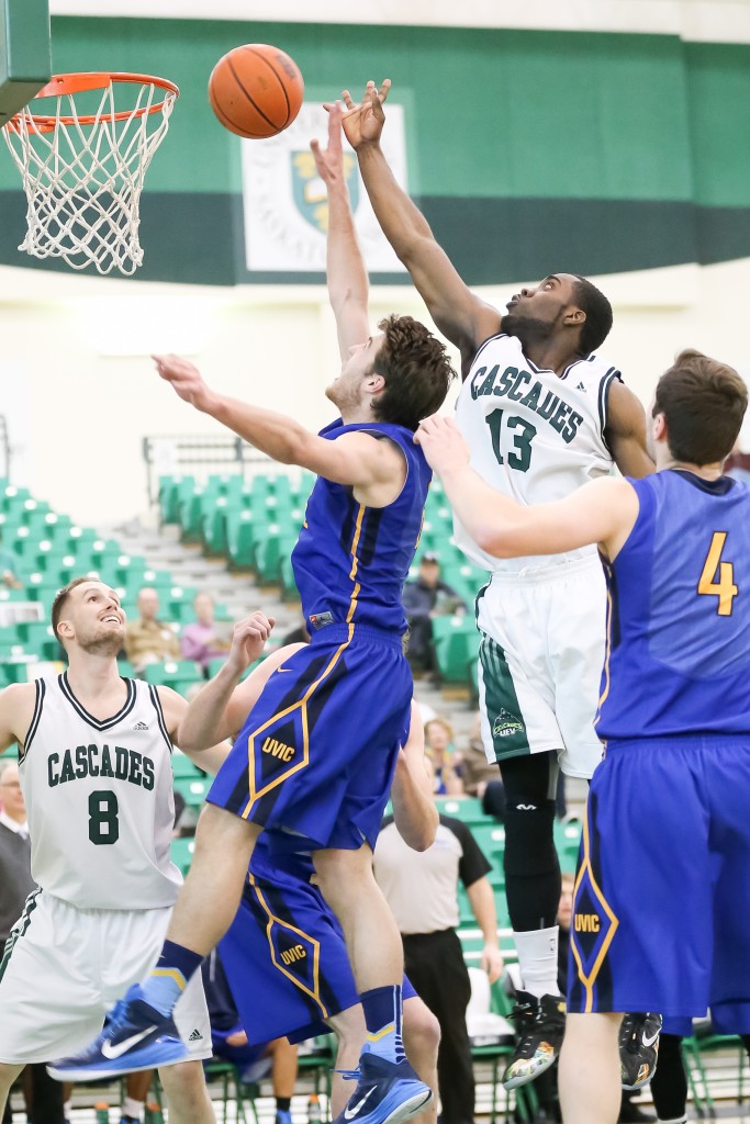 Cascades forward Kadeem Willis scored 10 points in Friday's loss to UVic.