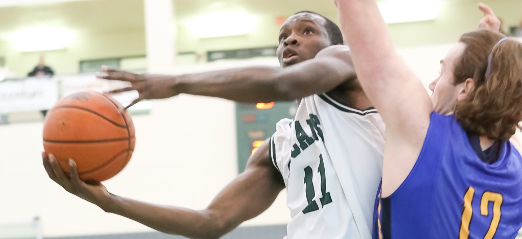 Kevon Parchment notched a team-high 17 points and seven rebounds on Friday, but the UVic Vikes pulled away for an 86-61 victory.