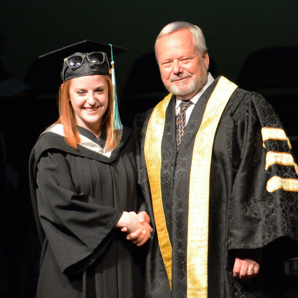 Former Cascades student trainer Tahira Larson earned her kinesiology degree.