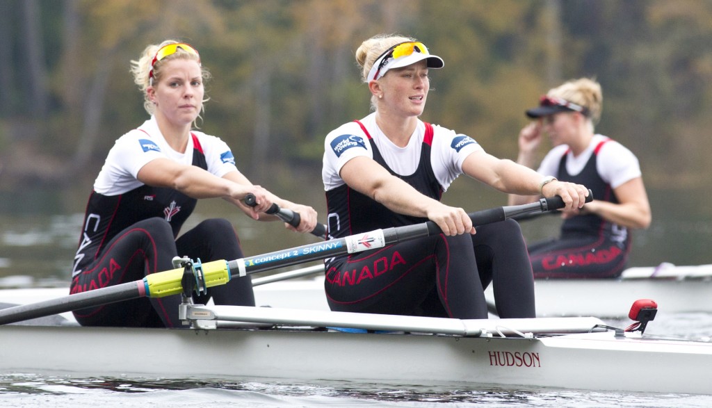 Lisa Roman (left) has made a rapid ascent in the sport of rowing after getting her start at UFV. (Katie Steenman / Rowing Canada photo)