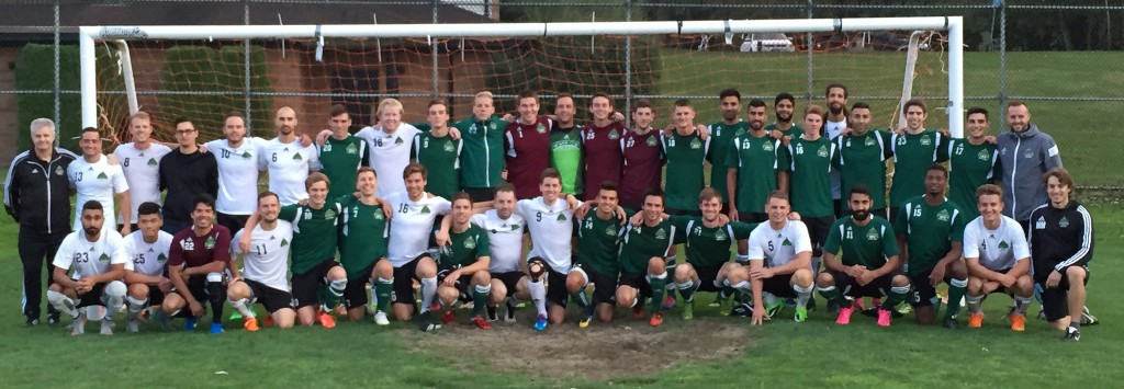 The Cascades men's soccer team held an alumni game on Friday, giving current players a chance to connect with past stars of the program.