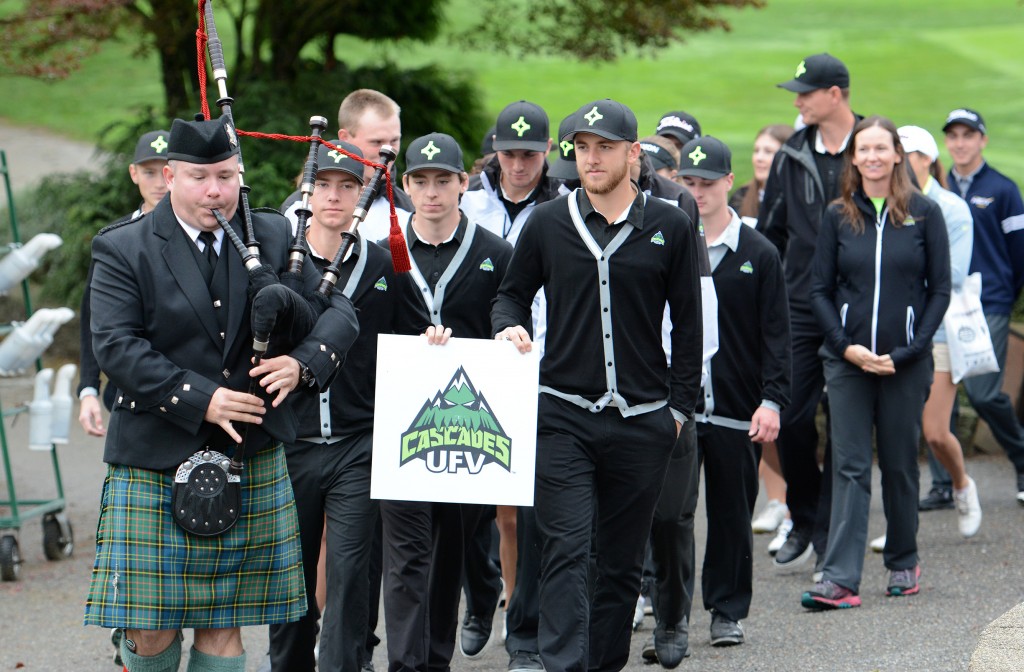 The 2015 PING CCAA Golf Championships opening ceremony was Tuesday morning, and the tournament tees off Wednesday at Chilliwack Golf Club.