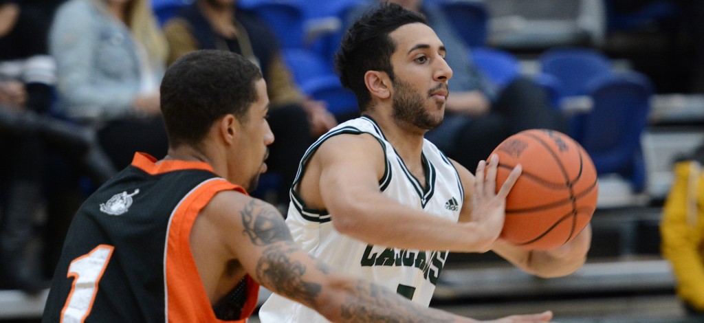 Vijay Dhillon counted five three-pointers among his team-high 19 points as the Cascades beat Trinity Western in exhibition action on Friday. (UFV Athletics file photo)