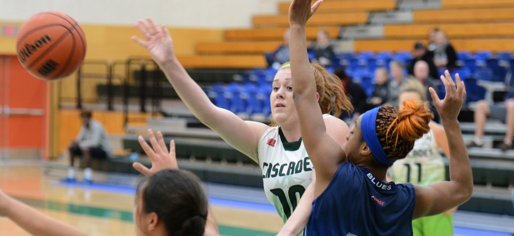 Taylor Claggett fires a pass to a Cascades teammate during Friday's exhibition win over Capilano.