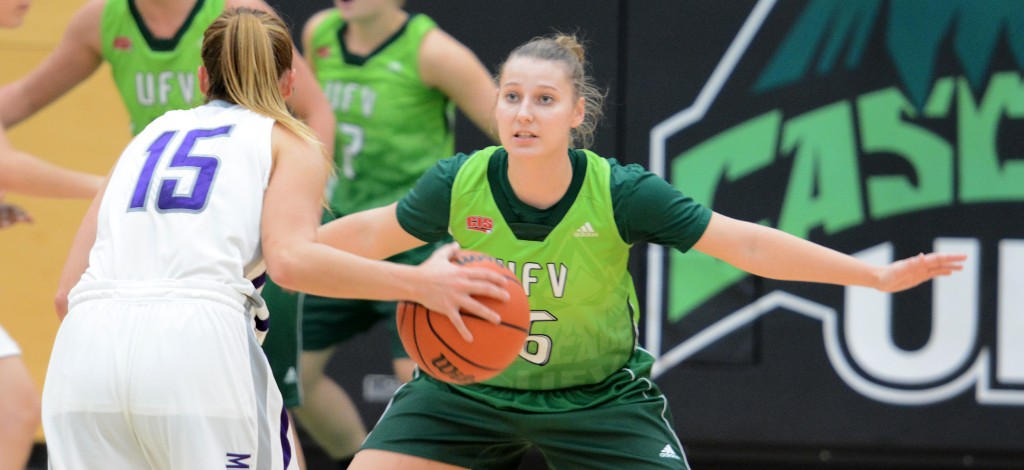 Cascades guard Kaitlyn McDonald knocked down five three-pointers in her team's exhibition win over Western on Saturday.