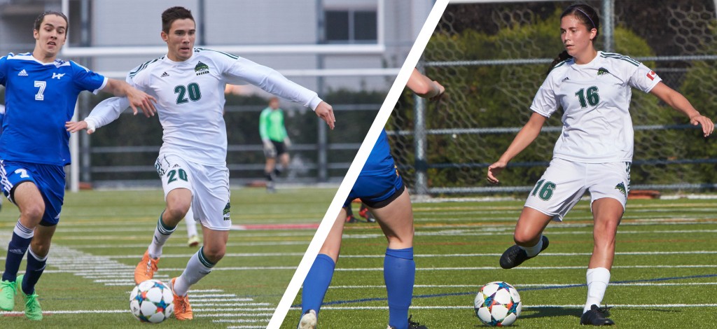 UFV soccer standouts Tammer Byrne and Tristan Corneil garnered Canada West all-star nods.