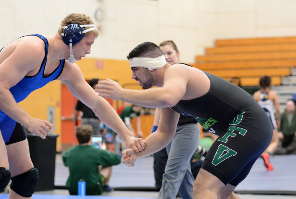 UFV club wrestler Brad Hildenbrandt was fourth in the heavyweight division.