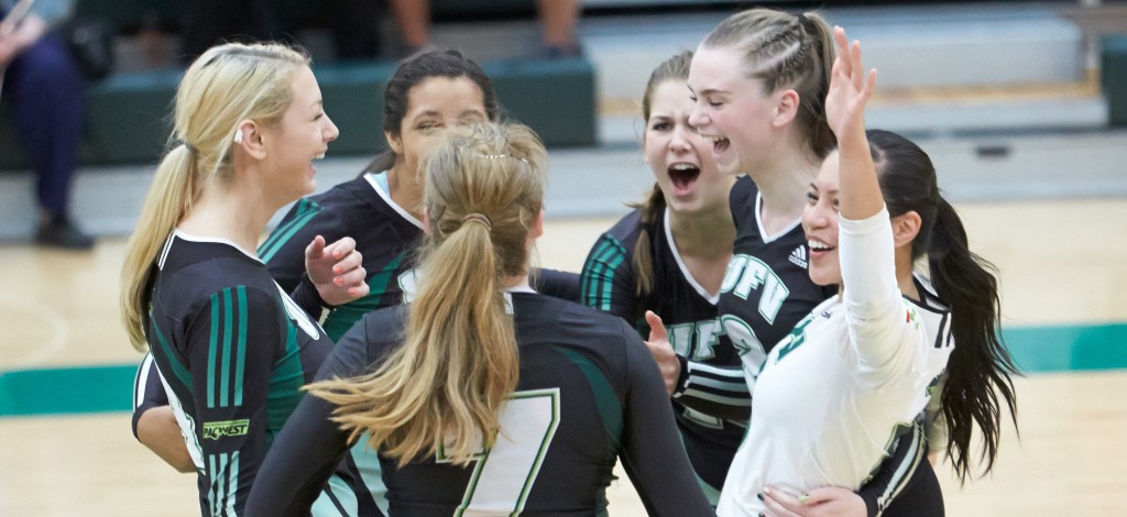 The Cascades women's volleyball team had a strong finish to the first semester, highlighted by a win over the No. 7-ranked Capilano Blues.