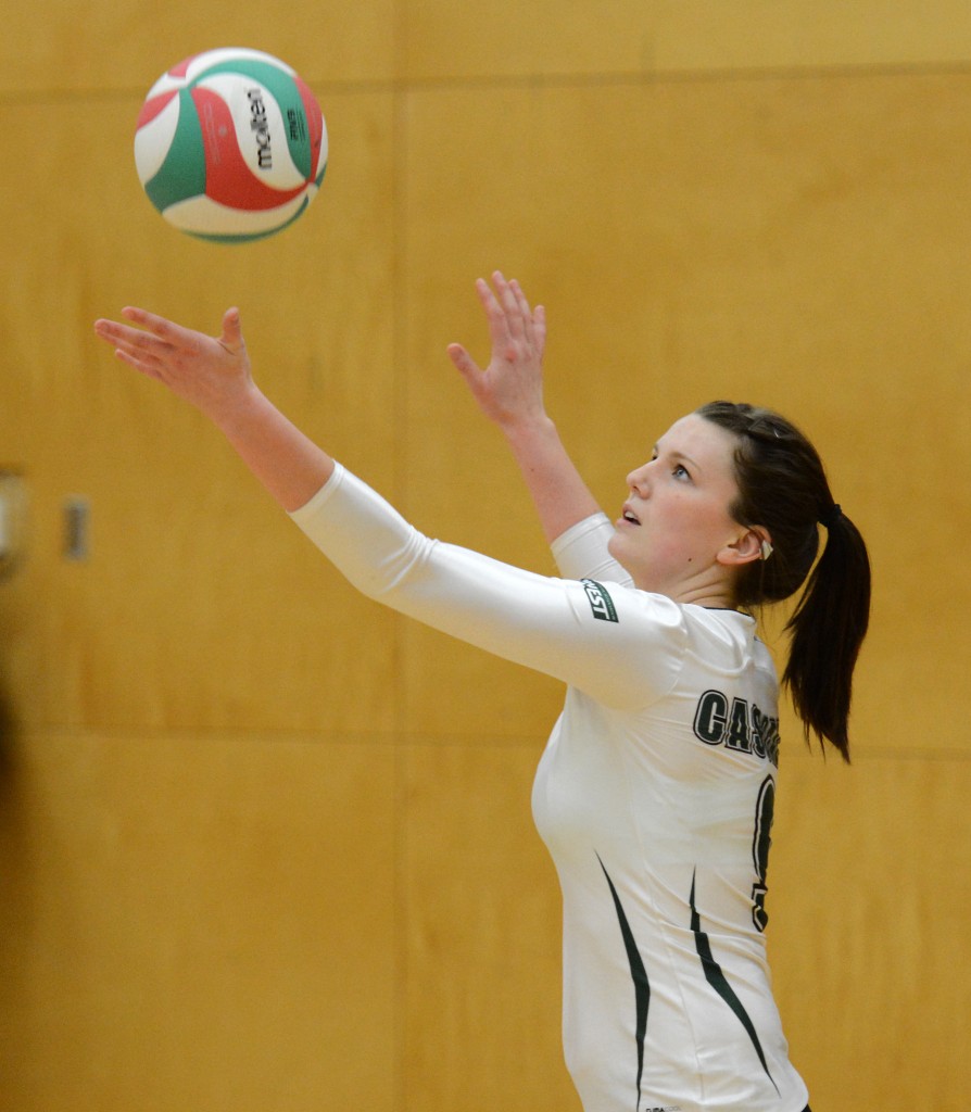 Second-year middle Mandelyn Erikson returned from injury to spark the Cascades on Saturday.