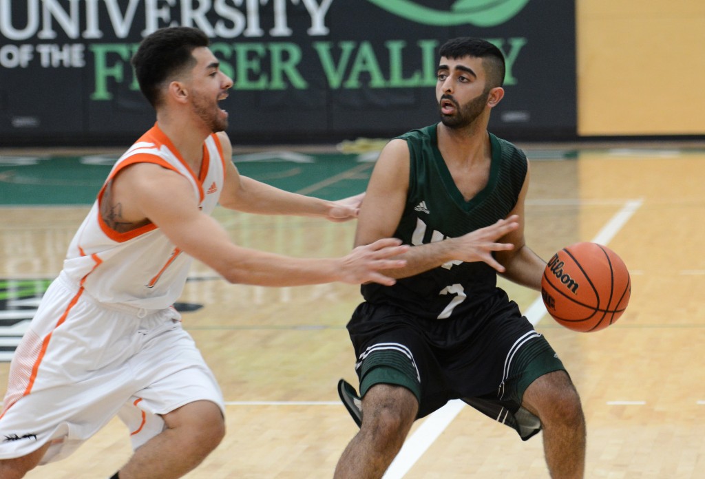 UFV point guard Manny Dulay scored 11 points in Saturday's win over TRU.