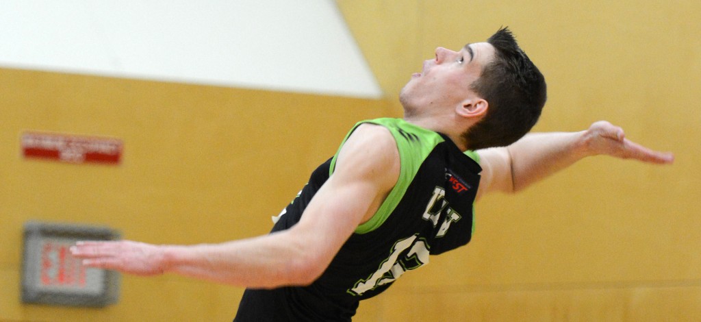 Joel Kleingeltink and the Cascades men's volleyball team are looking to find some traction on the road.