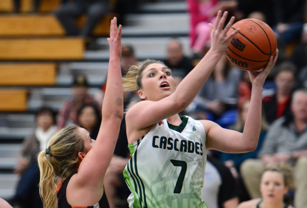 Canada West scoring leader Kayli Sartori racked up 14 points in UFV's big win over TRU on Friday.