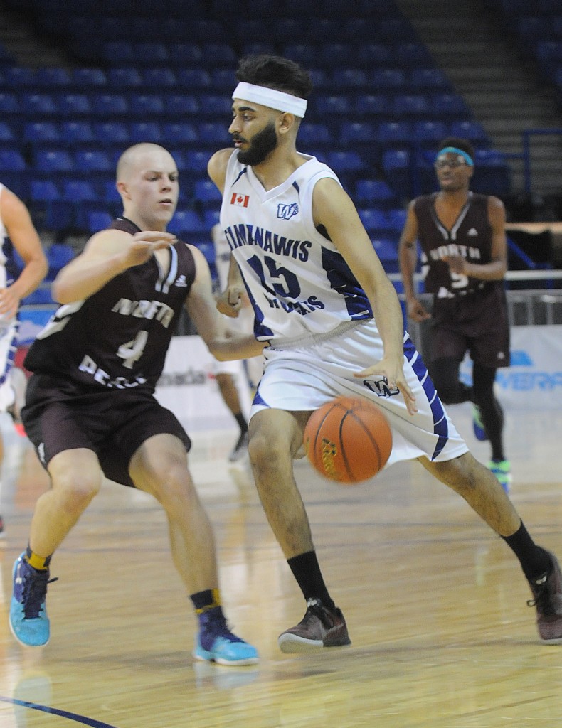 Sagar Dulay of the Tamanawis Wildcats will bring his great playmaking and shooting ability to UFV this fall. (Evan Seal / Surrey Leader photo)