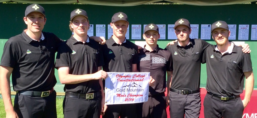 The Cascades men's golf team took first place at the Olympic College Invitational.