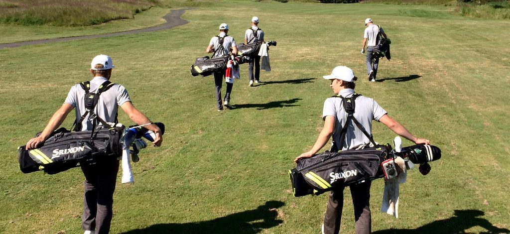 The Cascades men's golf team participated in a practice round at Morningstar Golf Course on Monday in preparation for the Canadian University/College Championship.