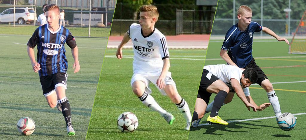 Nate Trampleasure, Bronson Hartley and Kenny Lamour have committed to the Cascades men's soccer program.