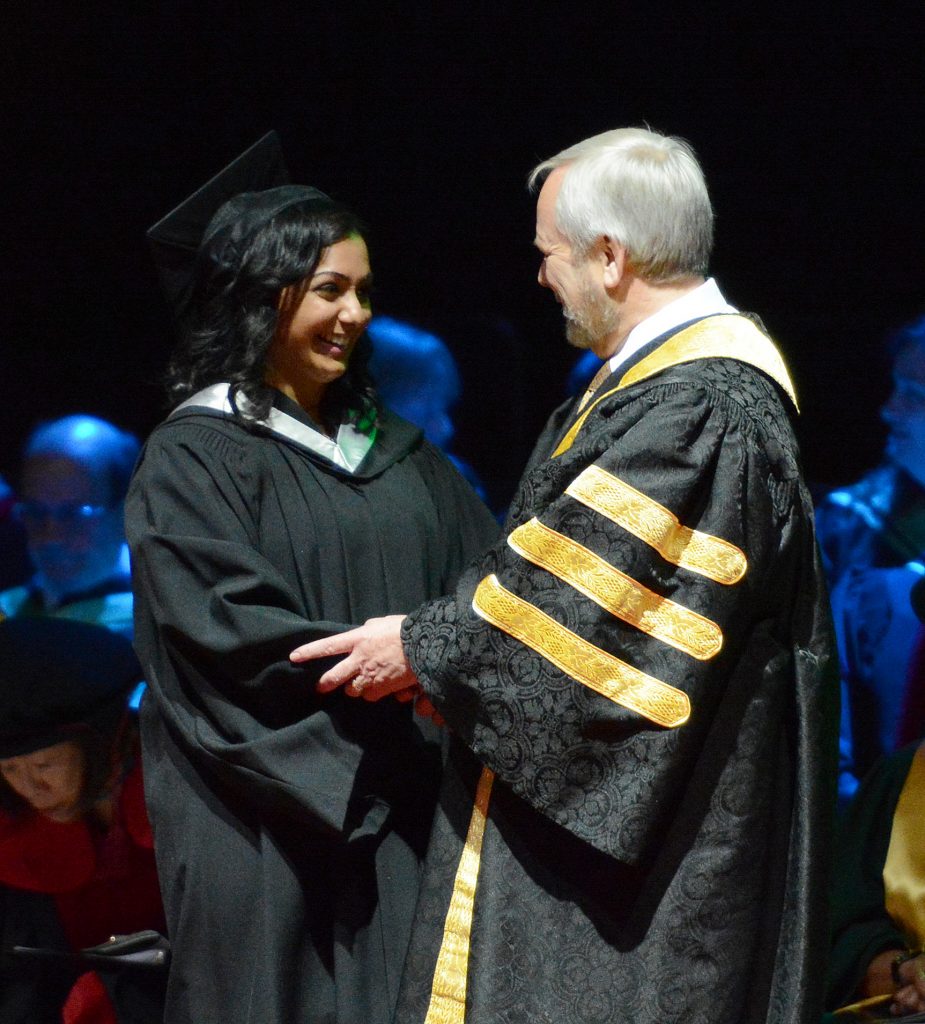 Gagan Paul, a Cascades student therapist last season, earned her Bachelor of Kinesiology degree.