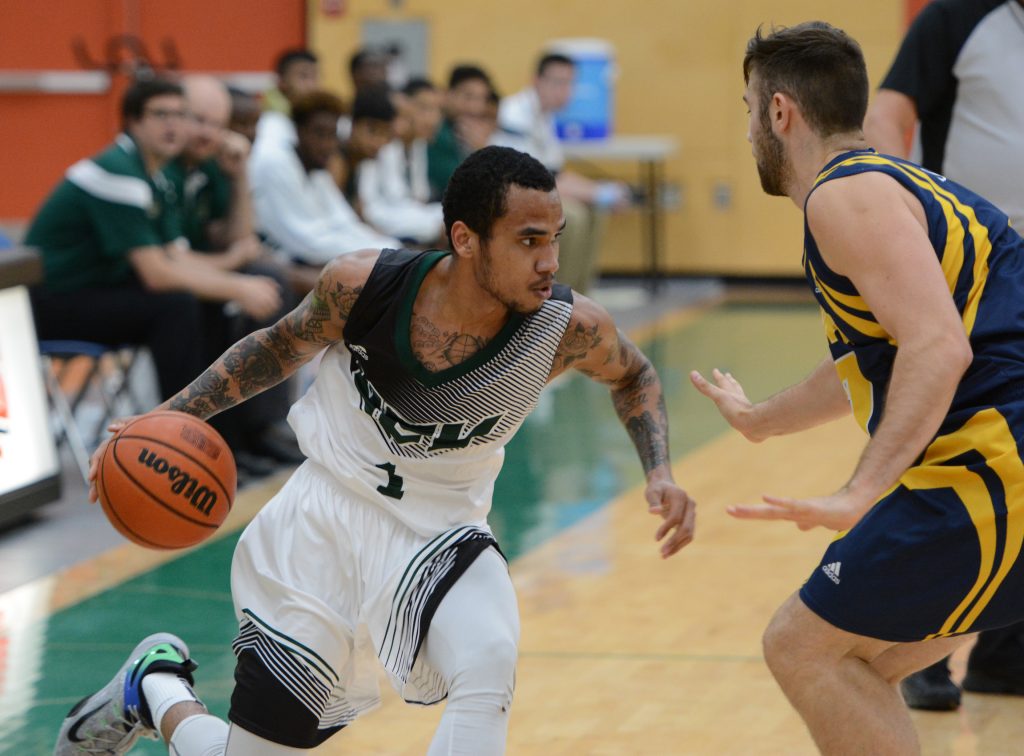 Mark Johnson (left) and the Cascades men's hoopsters open the preseason on Thursday.