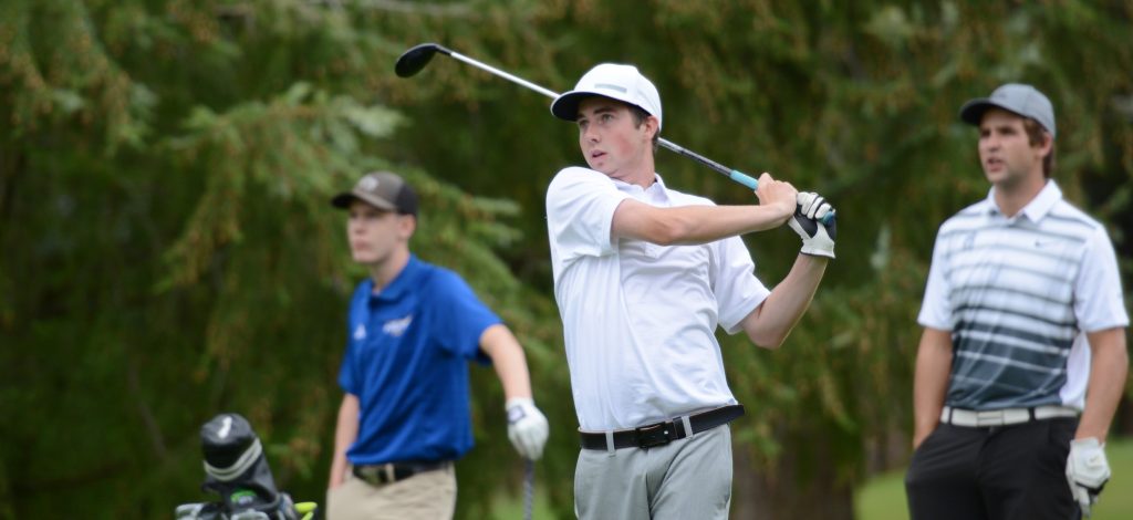 Halen Davis is in his first year with the Cascades men's golf team.