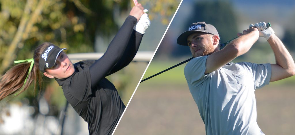 All-Canadians Hannah Dirksen and Connor O'Dell will lead the Cascades golf teams into the 2016 PacWest season.