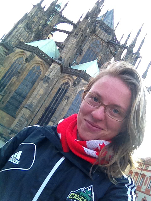 A Kayla selfie from Prague.