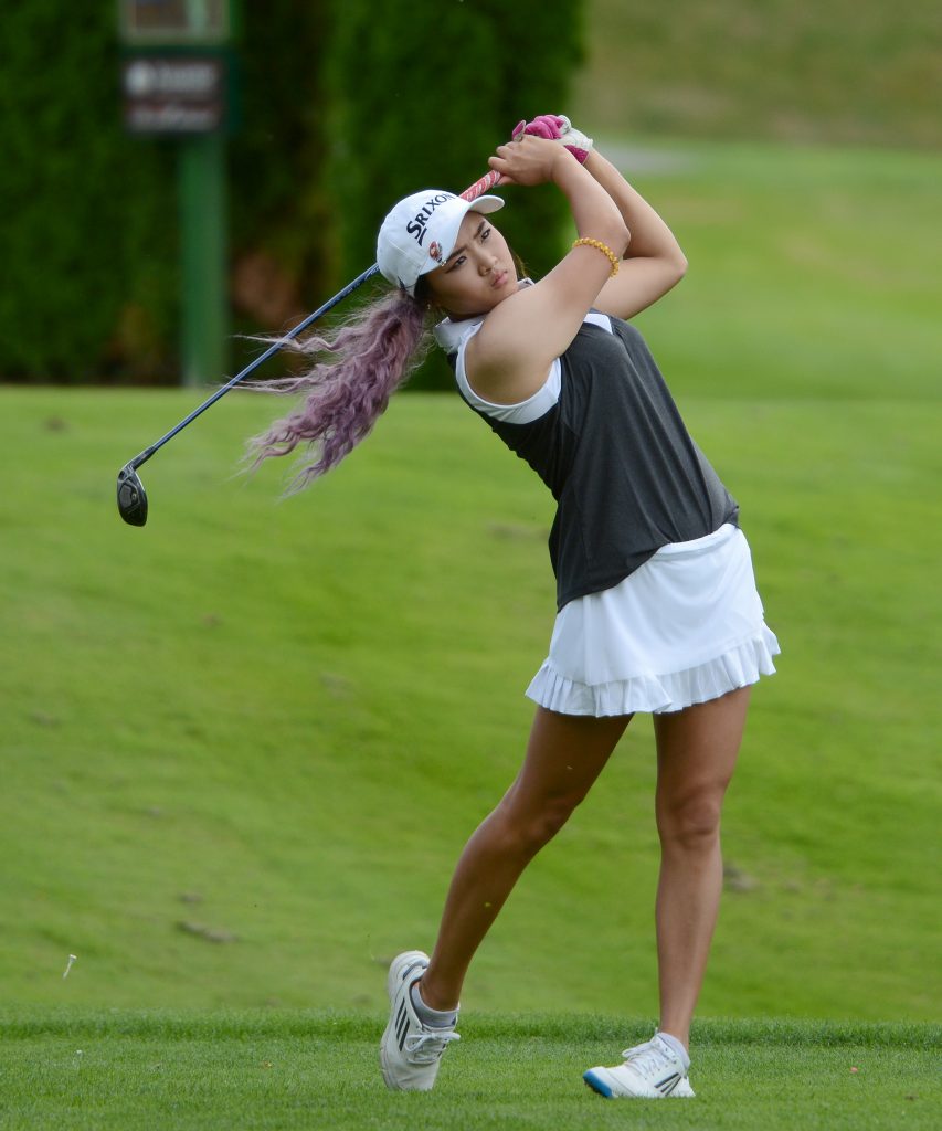 First-year Cascade Sharon Park got off to a solid start in Round 1 of the UFV Invitational.