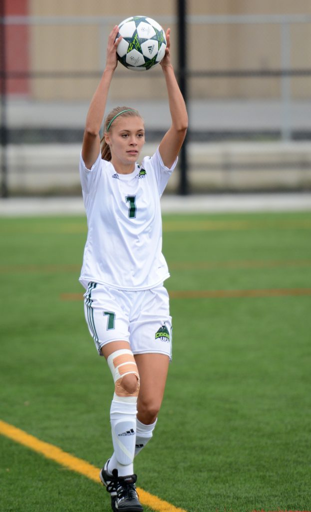 Kara Delwo returned to the Cascades lineup after missing the 2015 season rehabbing from a knee injury.