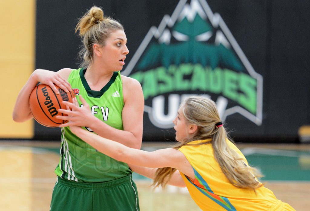 Kayli Sartori poured in a game-high 20 points against Ryerson in exhibition action on Saturday morning. (UFV Cascades file photo)