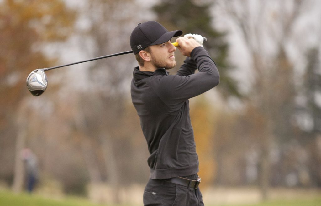 Connor O'Dell is tied for third after the opening round of the CCAA national championships in PEI.