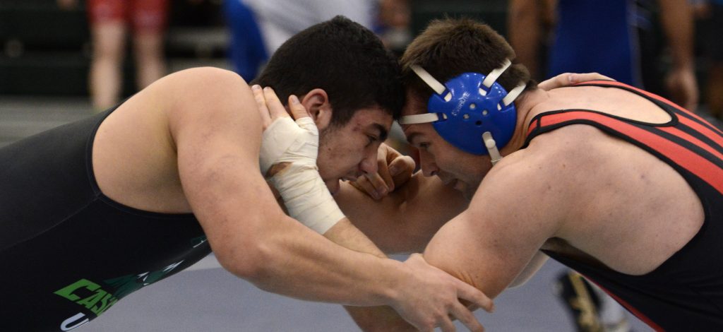 Brad Hildenbrandt (left) will be one of the Cascades' medal contenders this weekend at the Dinos Invitational.