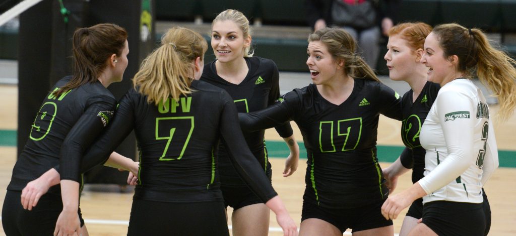 The Cascades volleyball women are looking to knock off the third-place Capilano Blues.