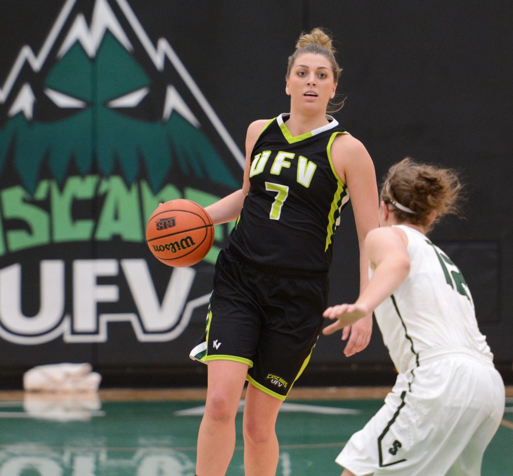 Kayli Sartori poured in a season-high 29 points, including the last four points of the game at the free throw line. (UFV Cascades file photo)